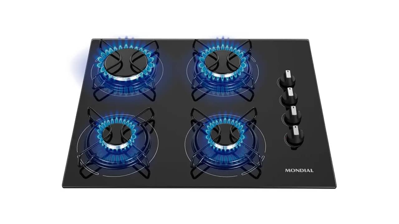 Melhor Fogão Cooktop a Gás: 5 Bocas de Vidro e Inox