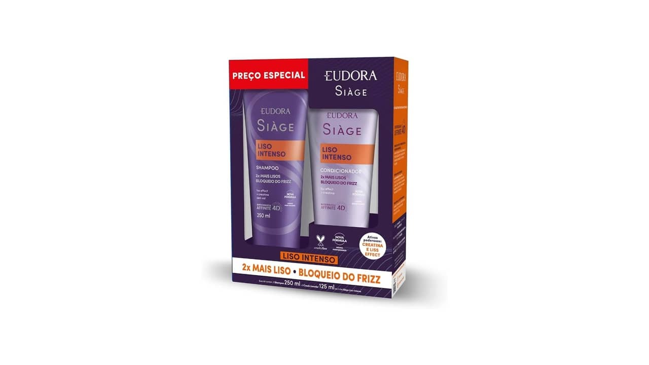 Melhor Kit Shampoo e Condicionador Eudora: Cabelos Renovados