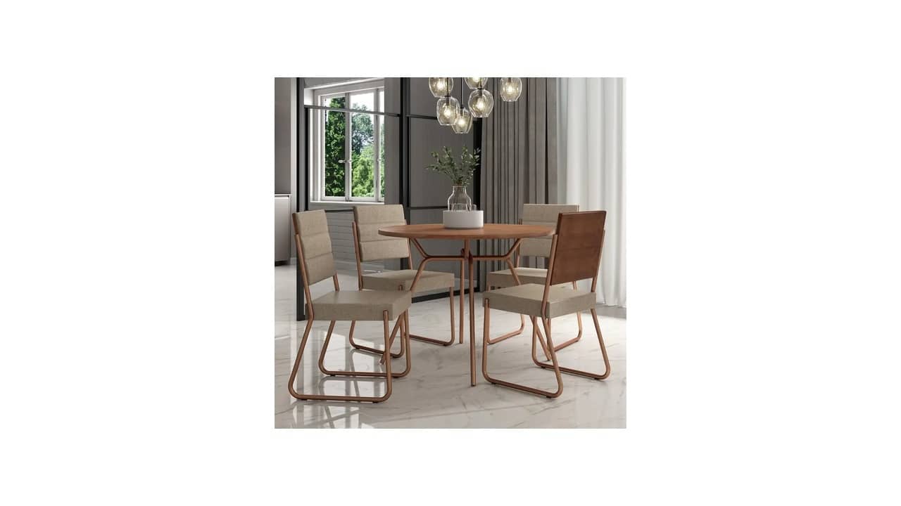 Melhor Mesa Redonda de 4 Cadeiras: 10 Modelos de Estilo