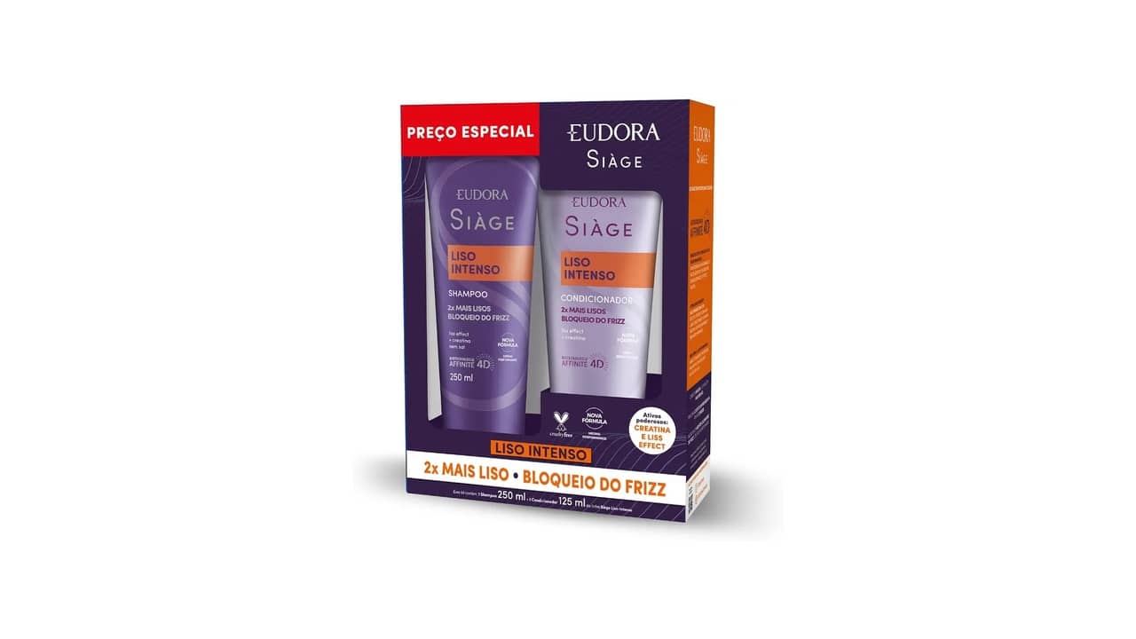 Melhor Shampoo e Condicionador Eudora Siage: Cabelos Radiantes